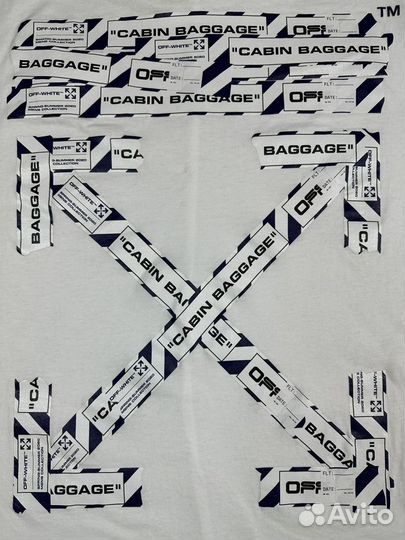 Футболка Off-White Airport Tape Logo