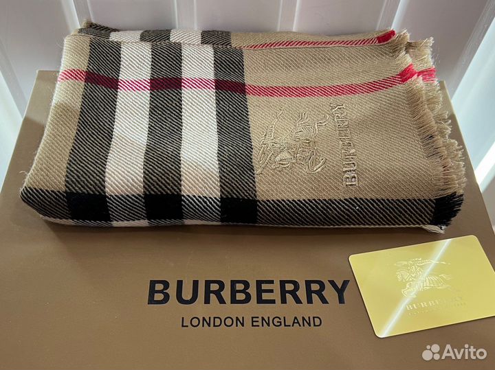 Палантин / шарф burberry кашемир (оригинал)