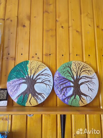 Картина в технике барельеф 