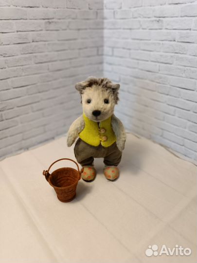 Игрушка ёжик тедди ручная работа