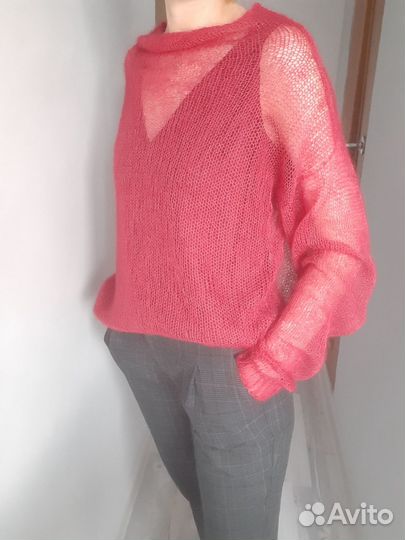 Паутинка вязаная 44-48 Свитер Джемпер Япония