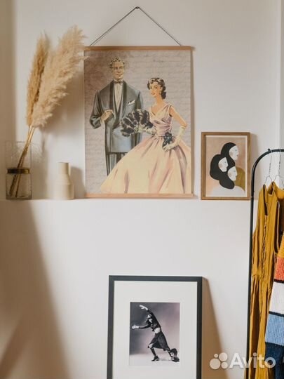 Винтажный постер, ретро постер 50е года