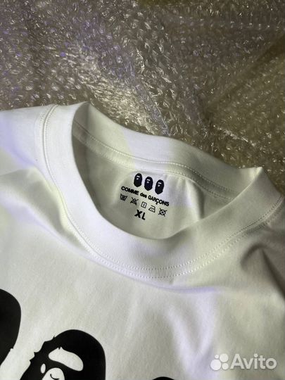 Футболки Bape х Comme des Garsons