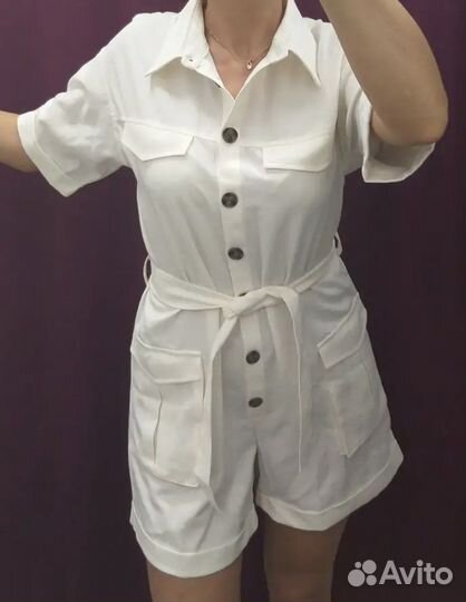 Комбинезон женский летний белый