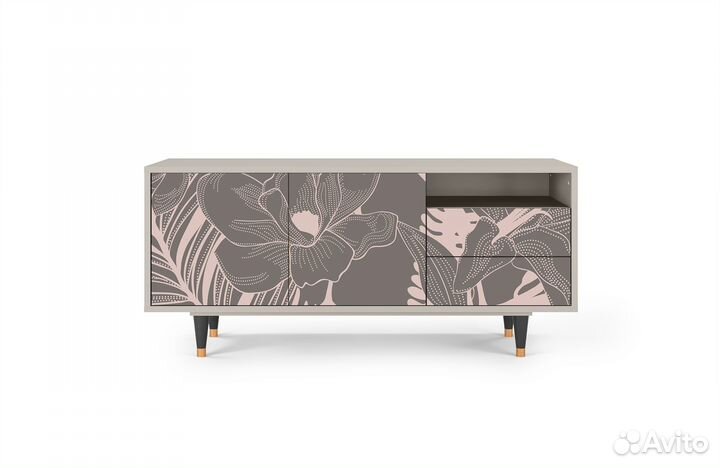 Тв-тумба T7 - Сатин - Issabelline Flower