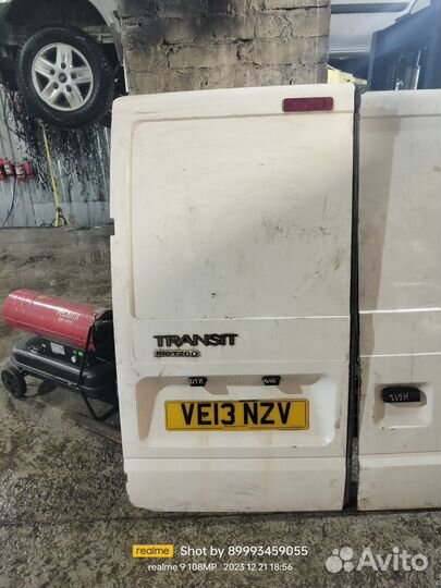 Дверь задняя левая Форд Транзит низкая 2000-2014