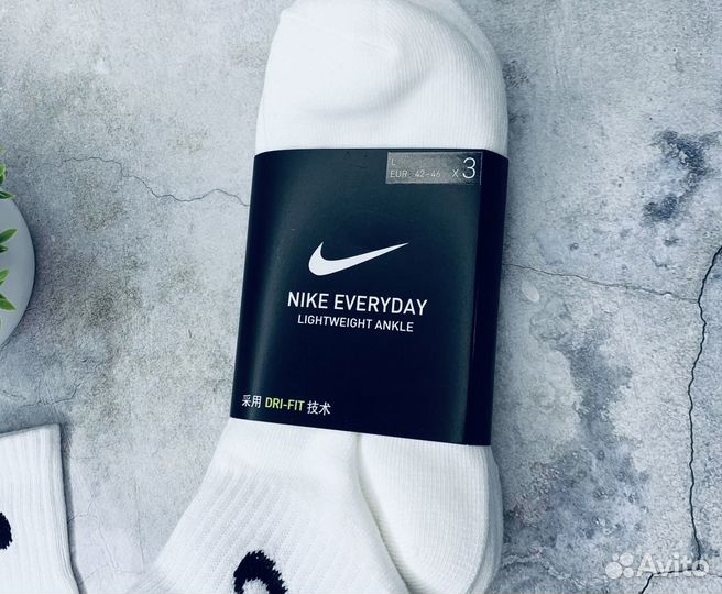 Носки Nike Ankle белые оригинал