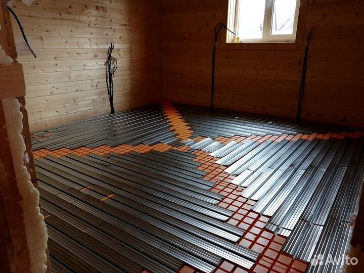 Теплый пол (мат пенопласт)
