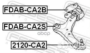 Сайлентблок febest fdabca2B