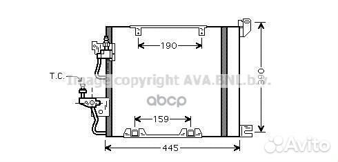 Радиатор кондиционера OL5368D Ava