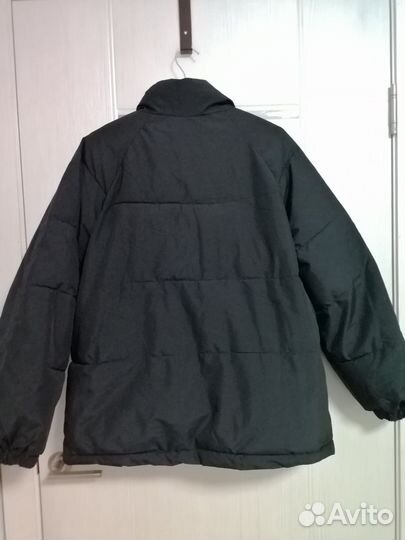 Куртка оверсайз двухсторонняя унисекс,чёрная L