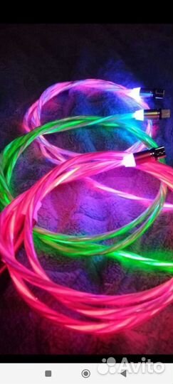 Светящийся кабель с магнитной головкой