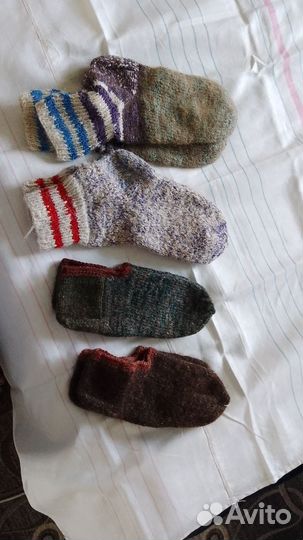 Шерстяные носки и следики
