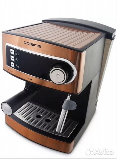 Кофеварка рожковая polaris, новая
