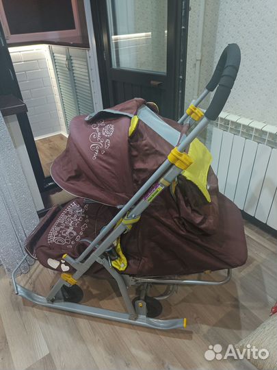 Детские санки коляска бу