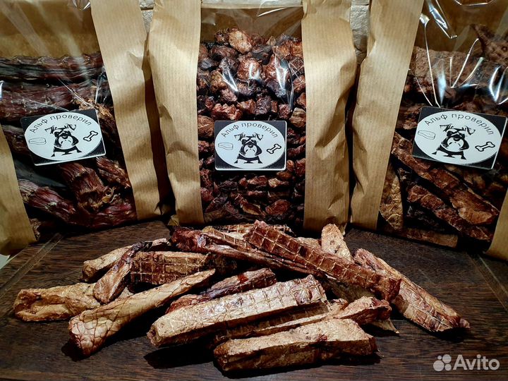 Лакомства для собак. Легкое говяжье, Шея утиная