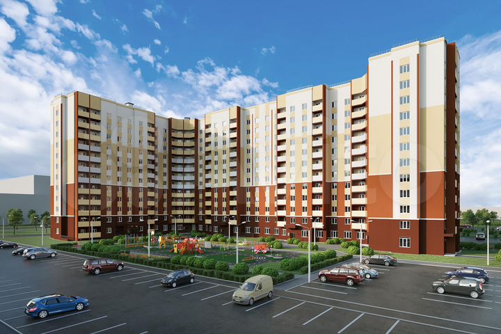 2-к. квартира, 63,4 м², 11/12 эт.