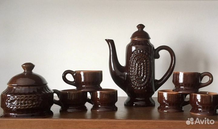 Кофейный сервиз ссср;горшочки для запекания СССР