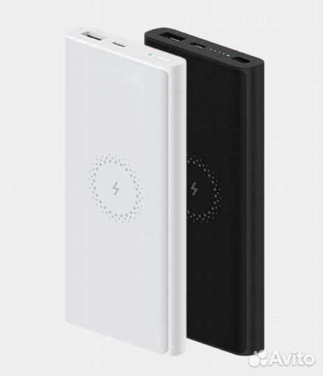 Внешний аккумулятор с беспроводной зарядкой xiaomi