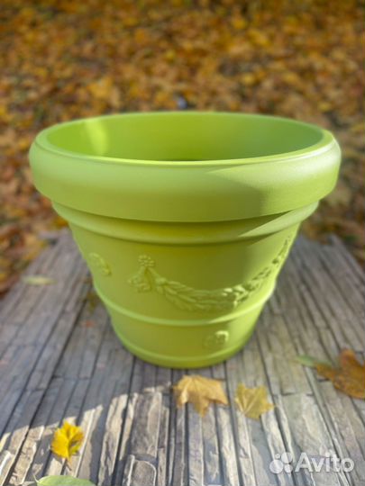 Круглая декоративная ваза/Уличный вазон 