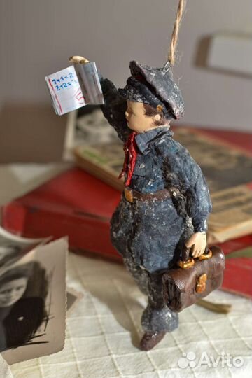 Ватная ёлочная игрушка