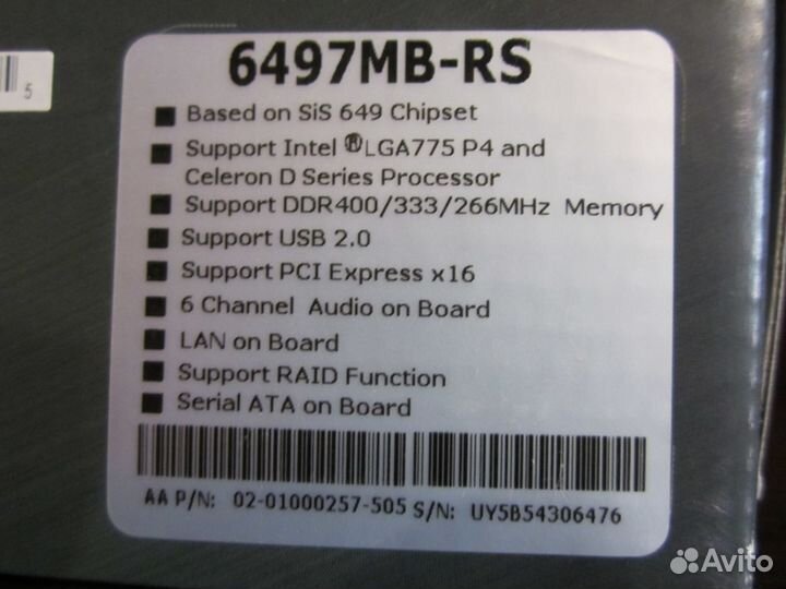 Материнская плата Foxconn 6497MB-RS Socket 775