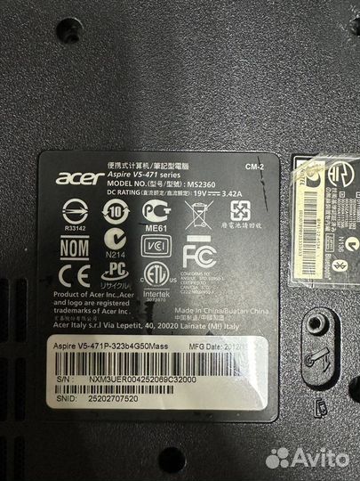 Acer V5-471P в разбор