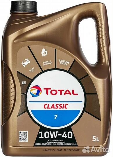 10w-40 Total Classic 7 5л