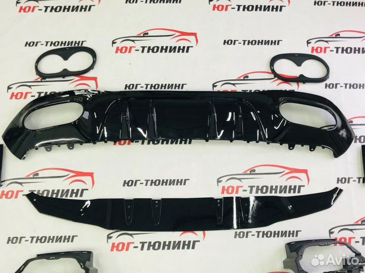 Диффузор Mercedes A-Class w177 А45 AMG (Хэтчбэк)