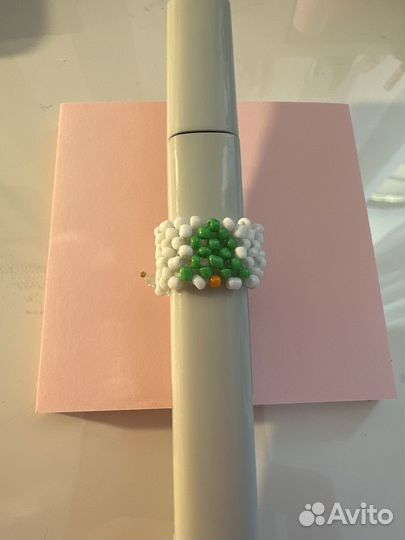 Кольцо из бисера