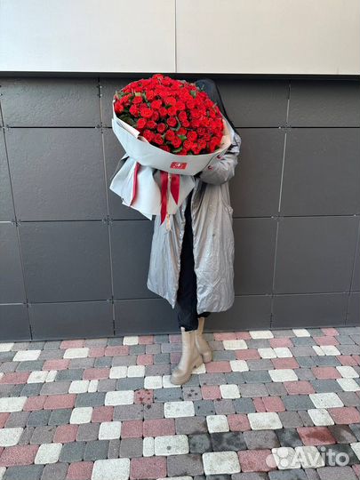 Букет красных роз Доставка цветов Ставрополь