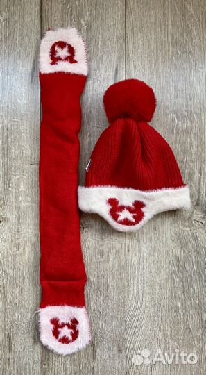 Шапка и снуд для девочки зима