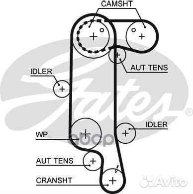 Ремень грм VW 1.4L 16V 130з. 5565XS Gates