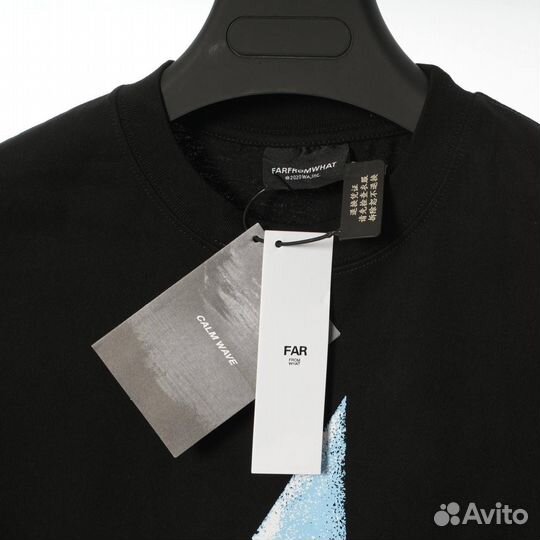 Футболка FAR черная с принтом