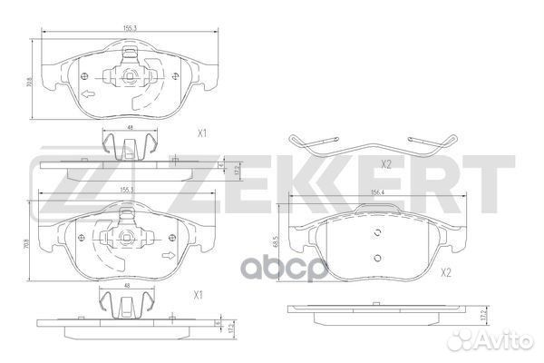 Колодки торм. диск. передн. Renault Scenic II 0