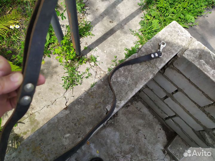 Поводок для собак кожаный