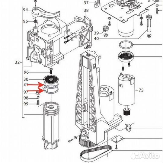 Кольцо заварочного блока кофемашины 43*35*4мм 4 шт