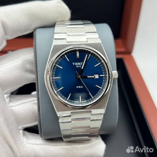 Tissot prx blue кварцевые часы