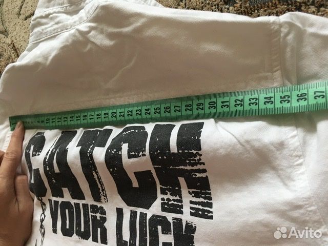 Button blue рубашка