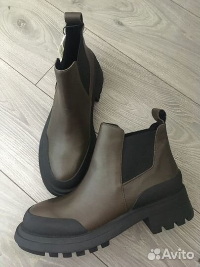 Кожаные челси Zara