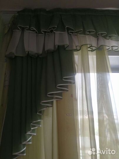 Ламбрекен с тюль в детскую