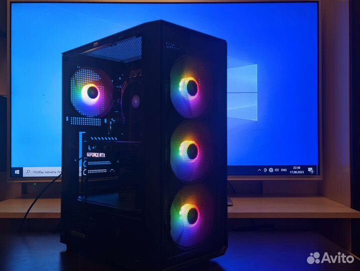 Игровой пк rtx 3060, процессор 6 ядер, 16гб, ссд