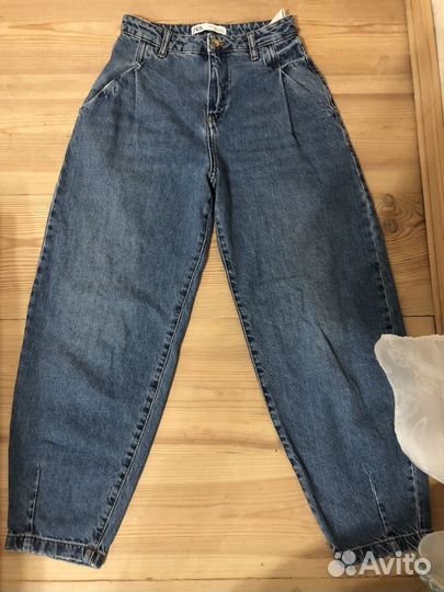 Джинсы бананы женские zara, made in Tutkey, eur 32