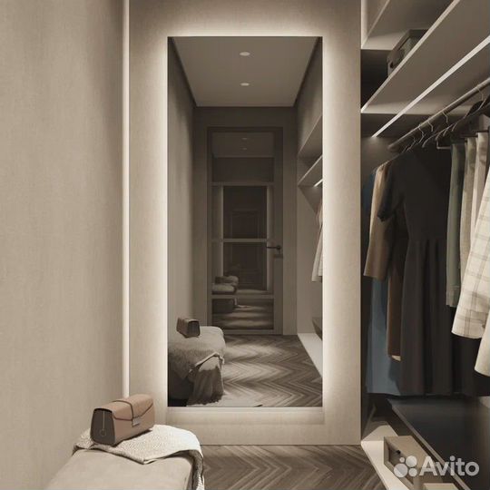 Зеркало с подсветкой на заказ