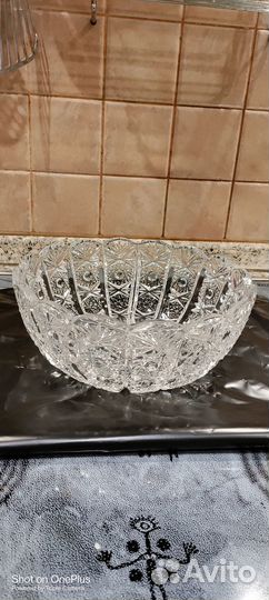 Салатник хрустальный большой