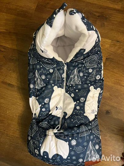 Конверт одеяло на выписку зима