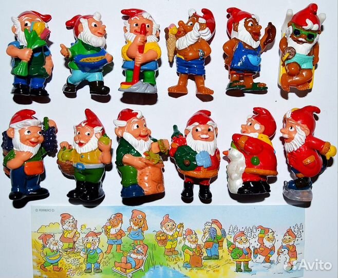 Киндер Гномы 12 месяцев (Времена года)