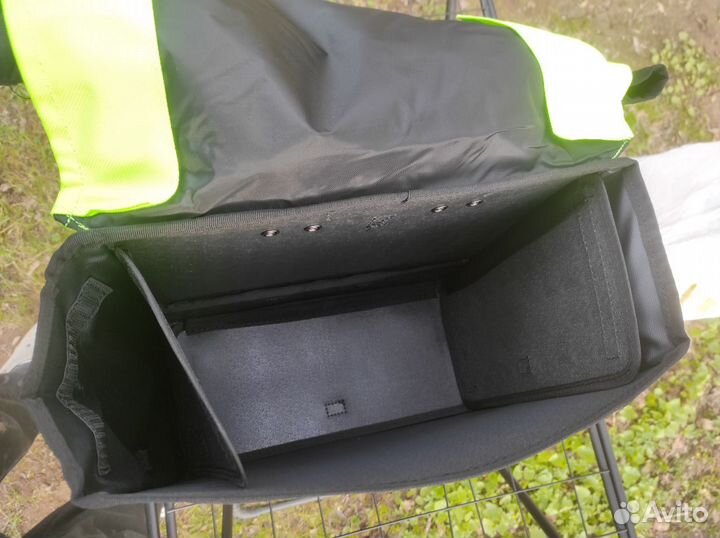 Сумка велосипедная decathlon объем 2х20 литров