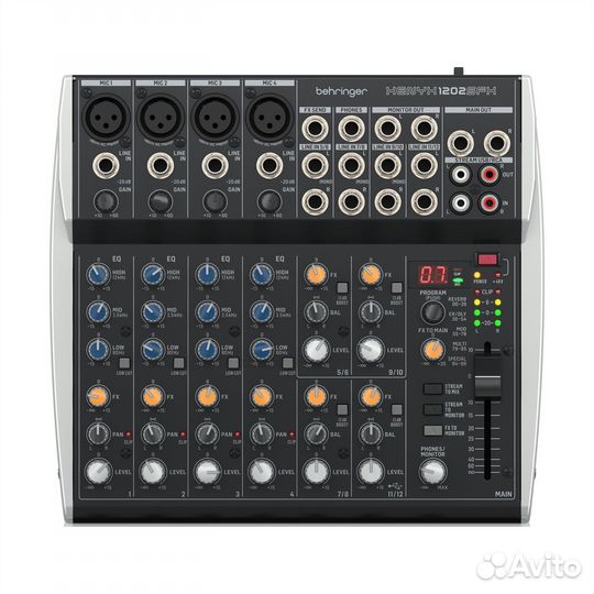 Микшерный пульт behringer xenyx 1202SFX аналоговый