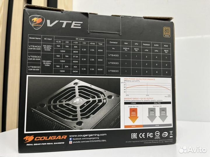 Cougar VTE600 600 W